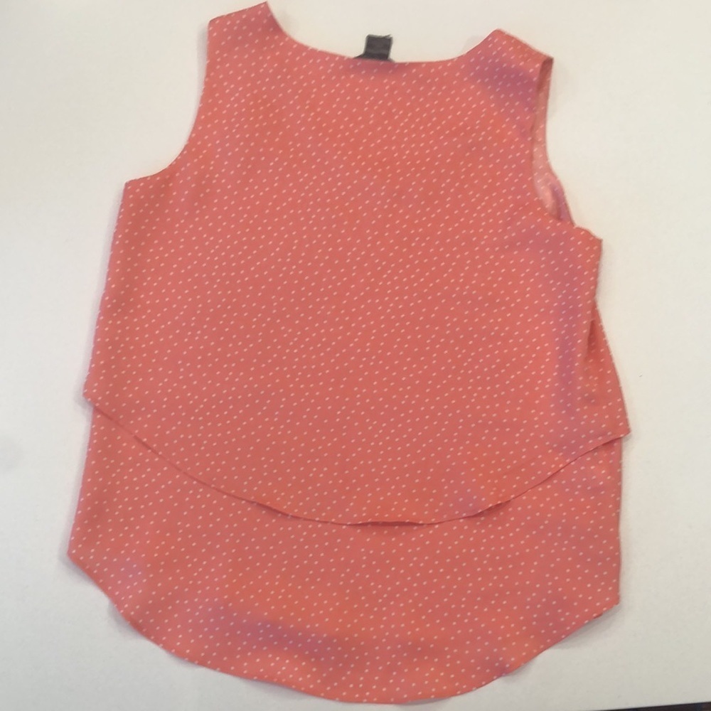 Ann Taylor blouse pink white size small - Picture 4 of 4